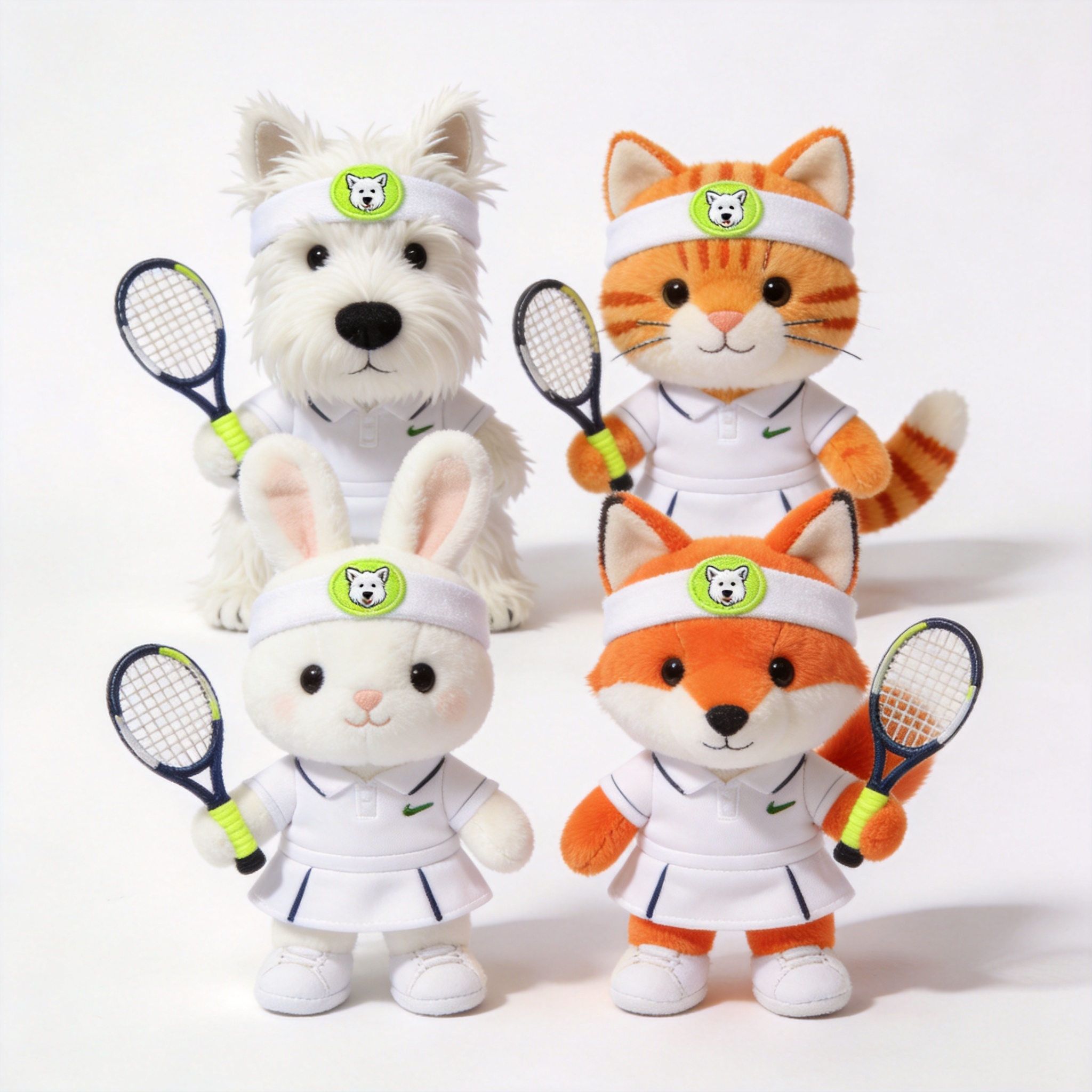 Scottie & Friends athletes on a tennis court